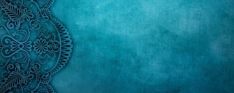 Темно бирюзовый фон с узорами