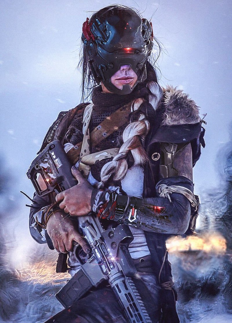 Тяжеловооруженный робот Sci-Fi