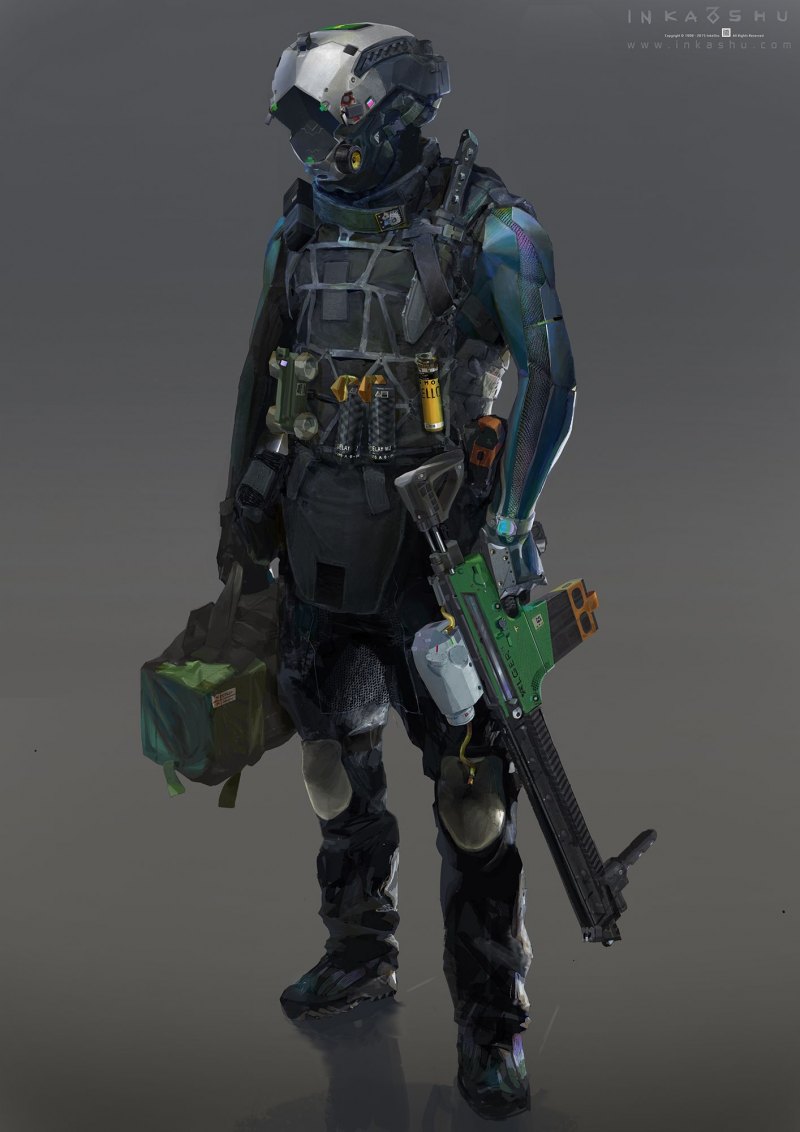 Cyberpunk солдат