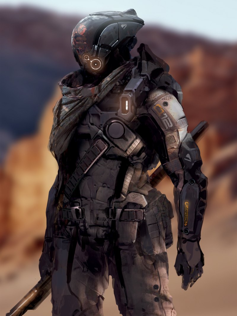 Cyberpunk 2077 концепт солдаты