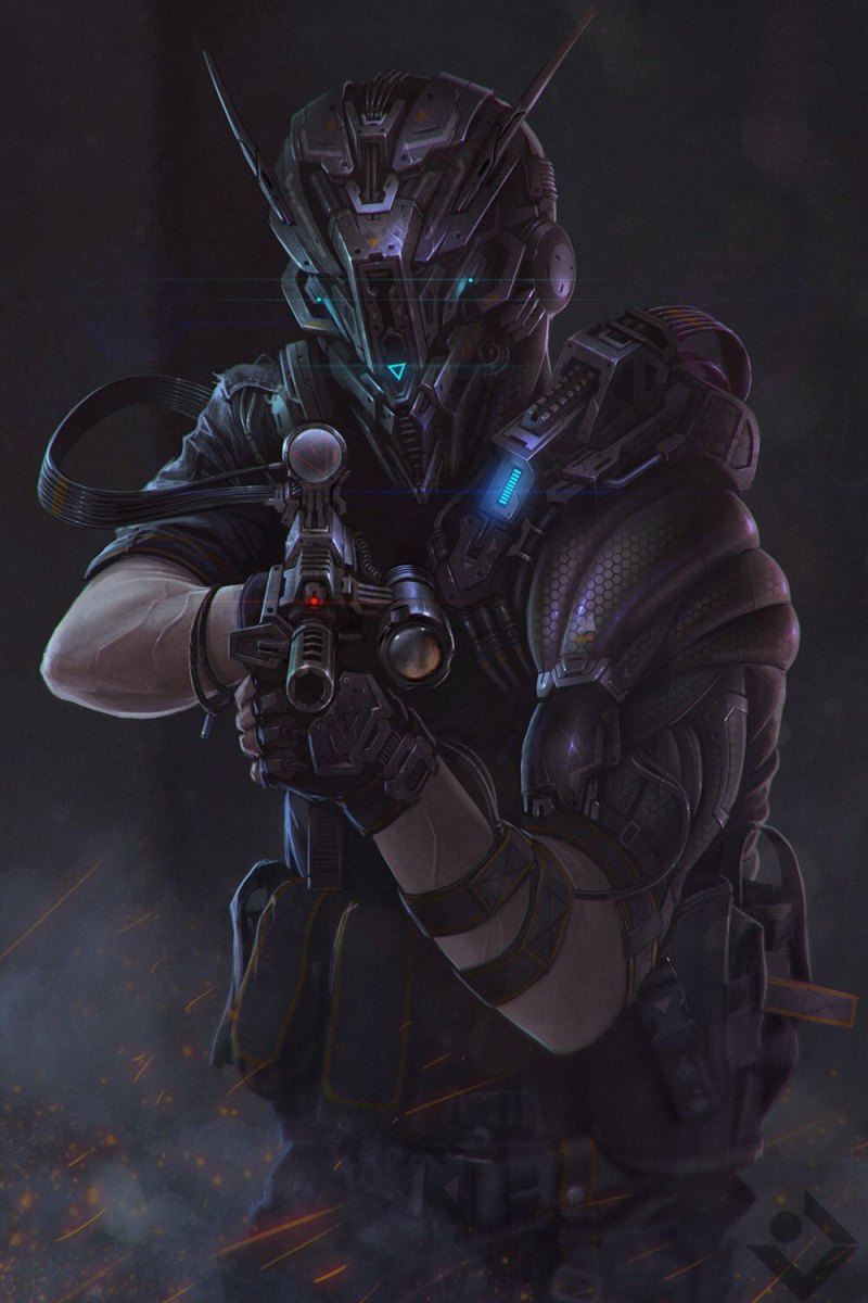 Nivanh Chanthara киберпанк снайпер