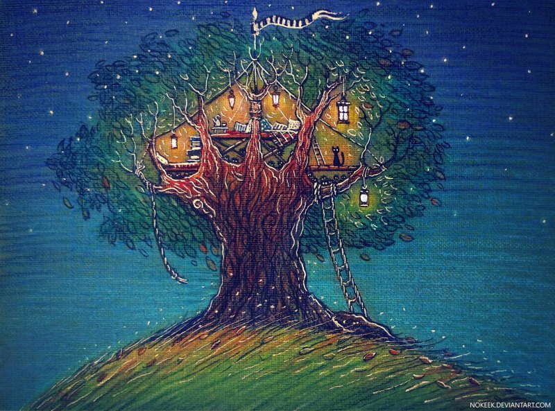 Лена Гнедкова домик на дереве