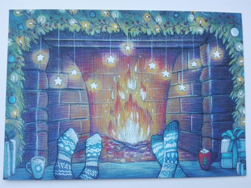 Рождественский камин Лена Гнедкова