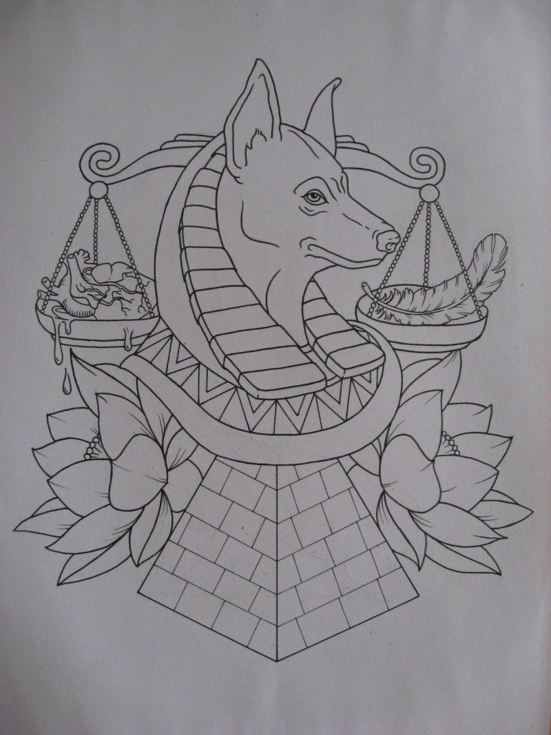 Ра и Анубис в древнем Египте