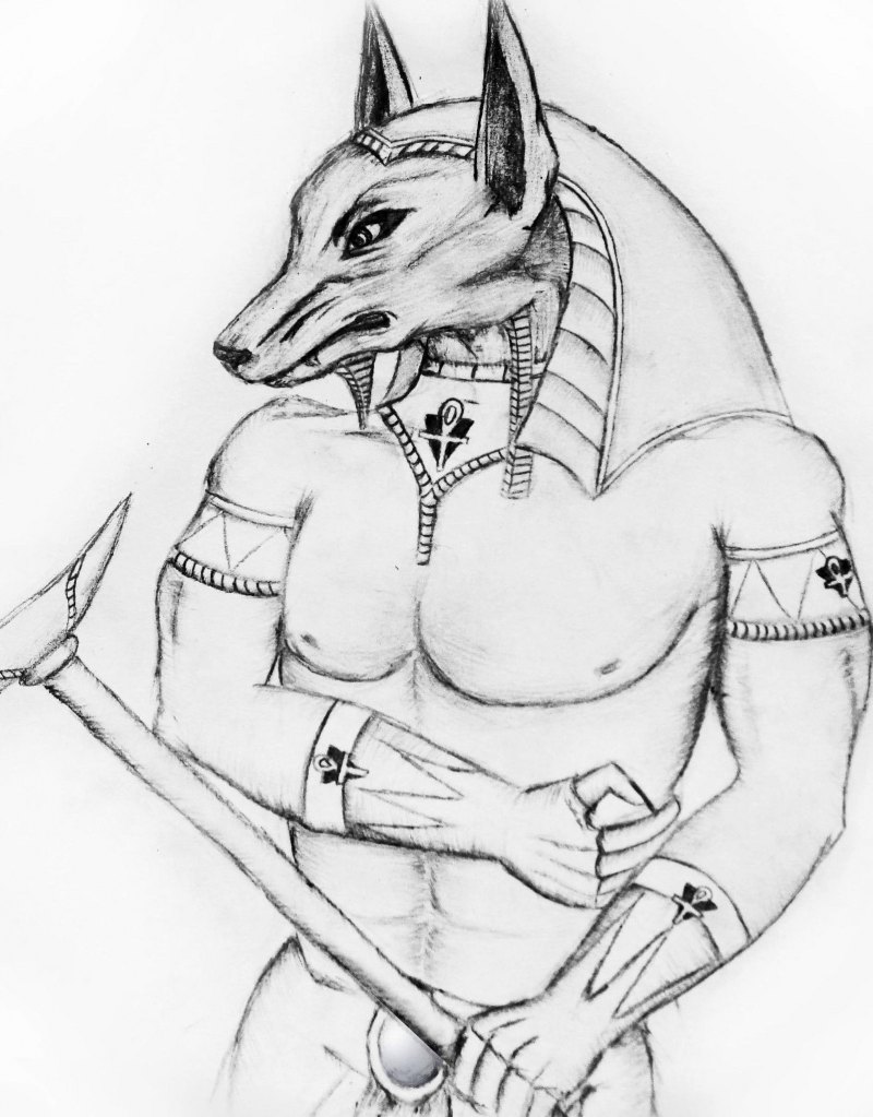 Анубис тату эскизы