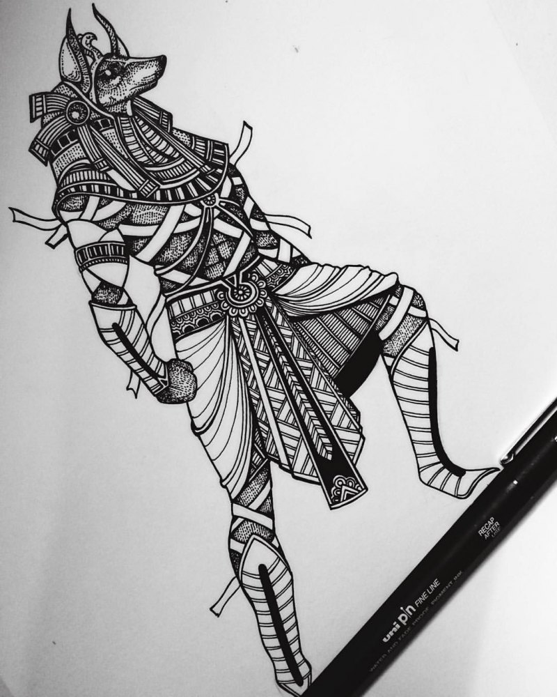 Осирис Бог тату