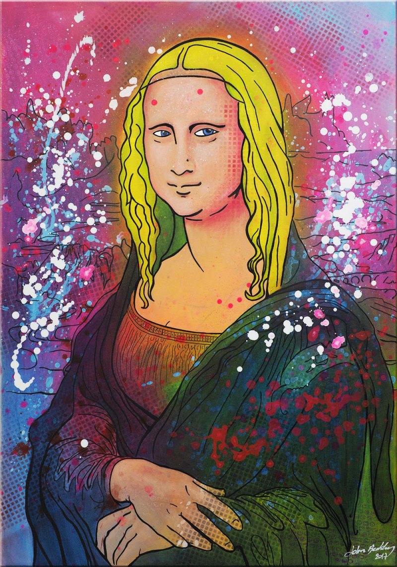 Мона Лиза арт современный