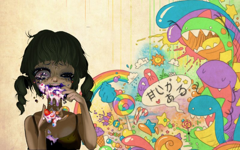 Инди КИД черно белый