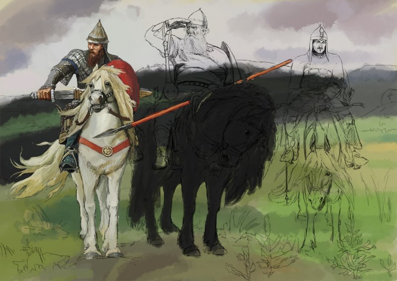 Богатырь Илья Муромец арт