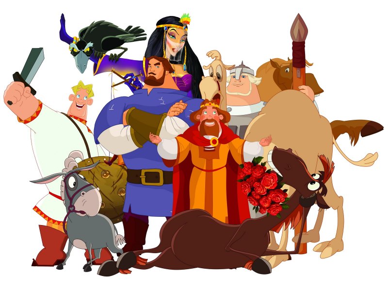 Три богатыря и Шамаханская царица мультфильм 2010