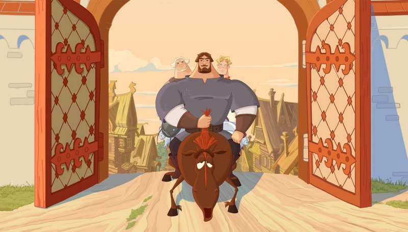 Три богатыря и наследница престола мультфильм 2018