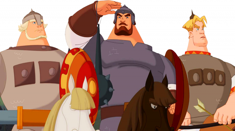 Три богатыря Добрыня Никитич Алеша Попович и