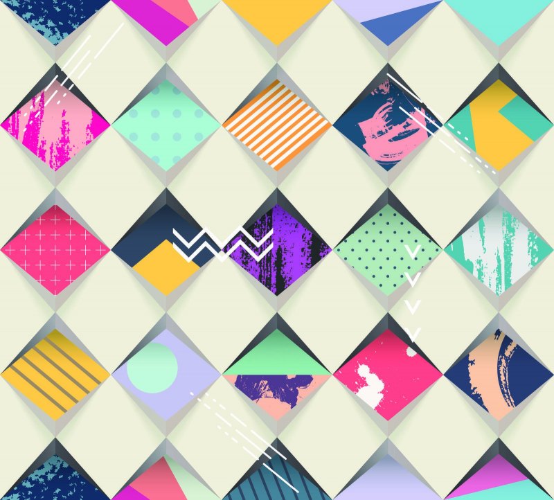 Обои ромбики