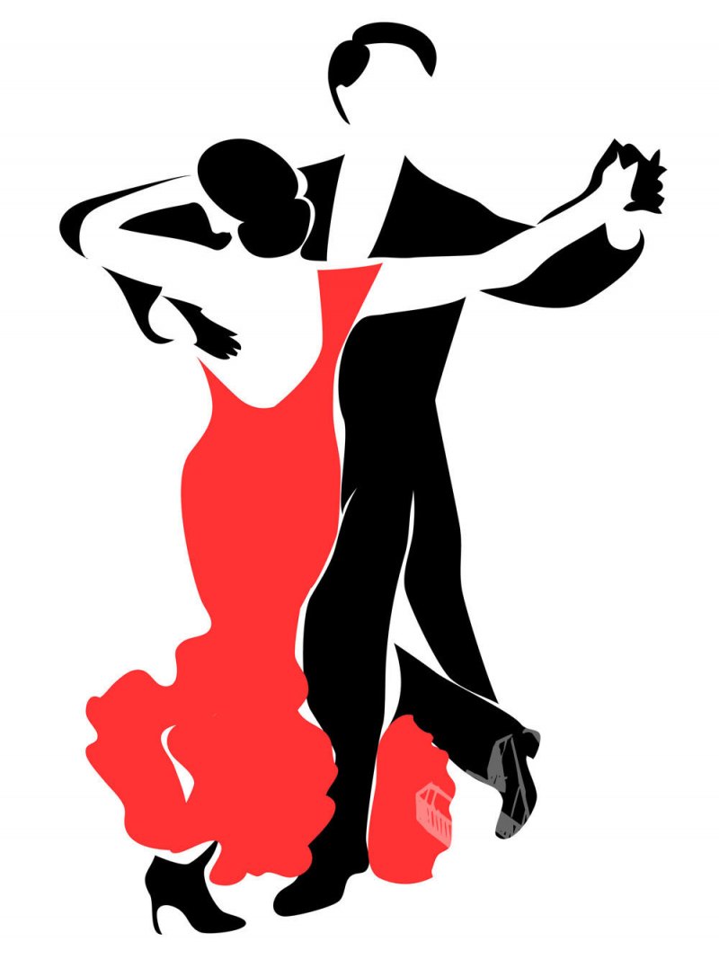 Силуэты танцующих пар