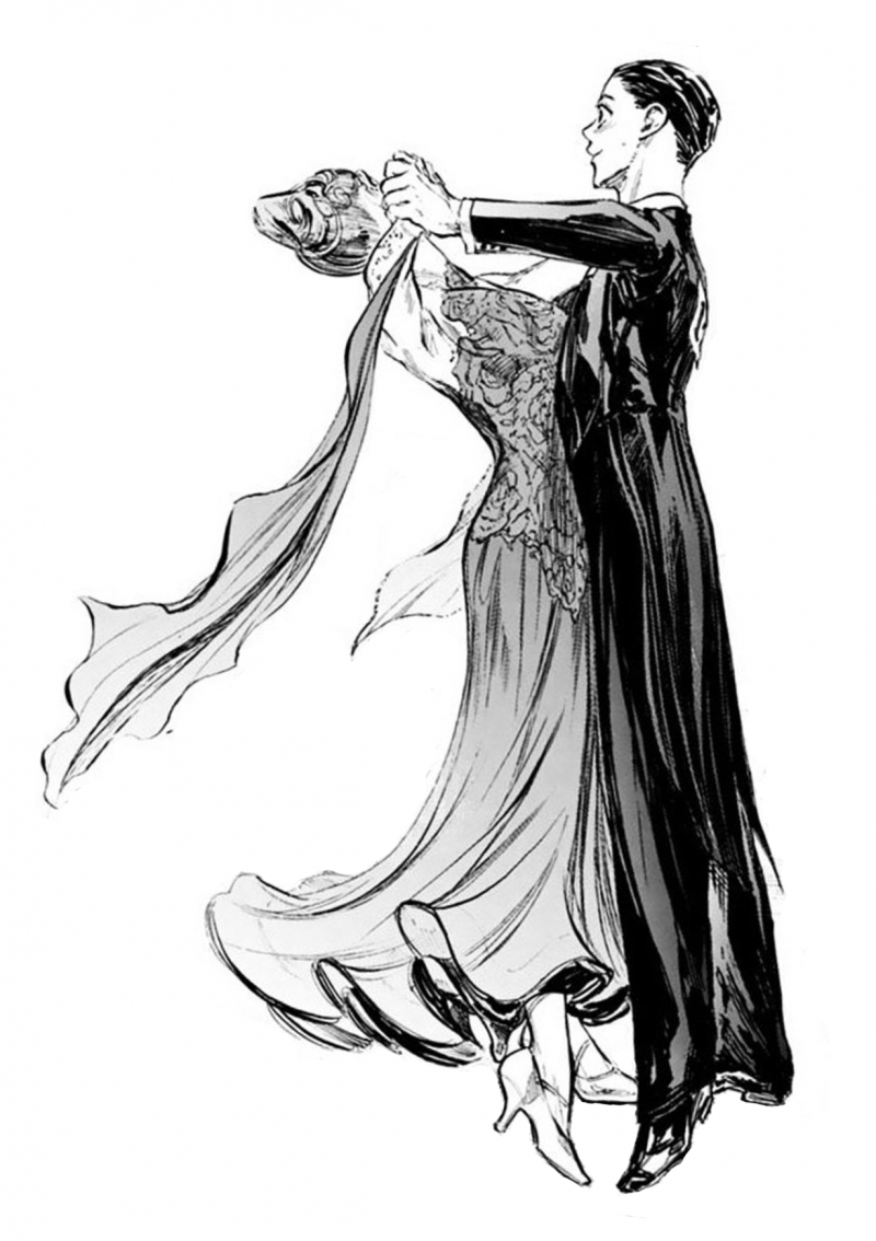 Бальные танцы нарисованные