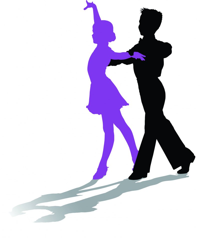 Танцы дети силуэт