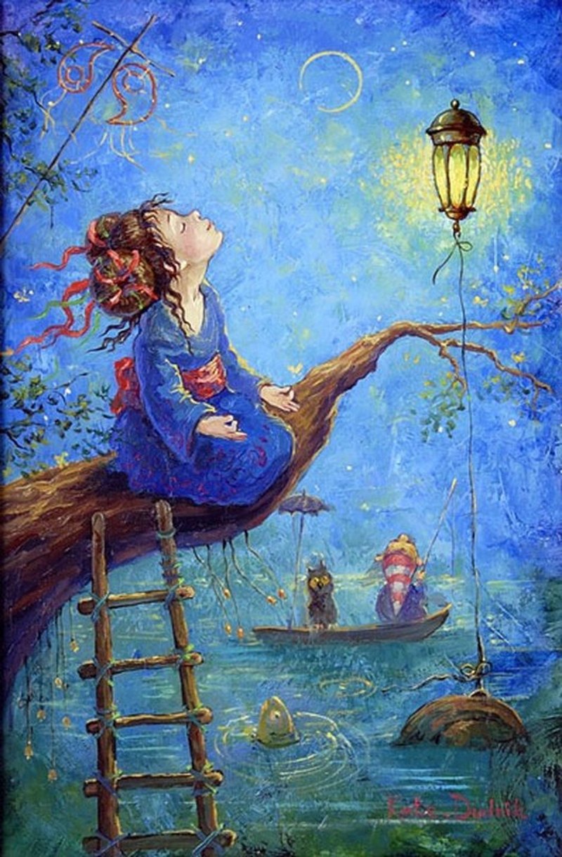 Милые сказочные картины художницы Екатерины Дудник