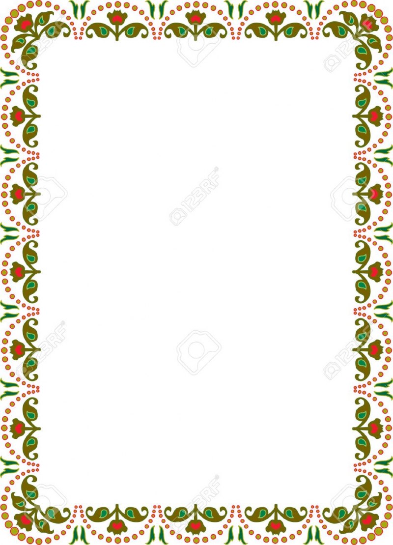 Рамка в татарском орнаменте