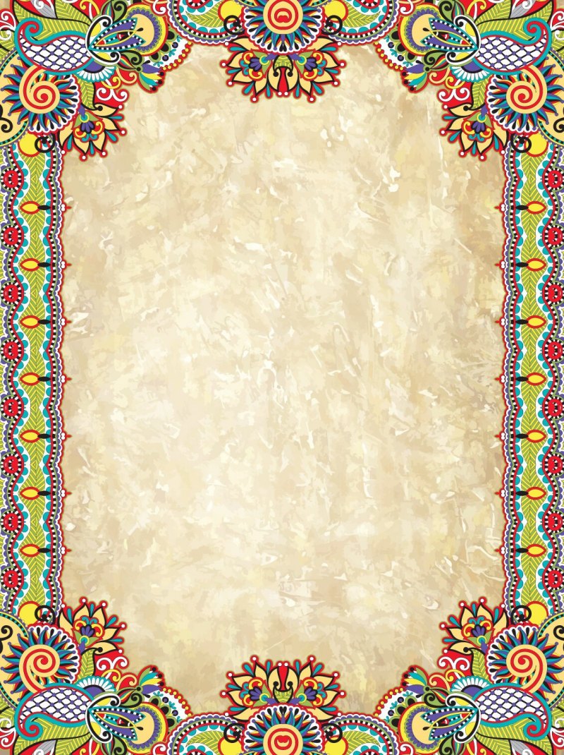 Рамка в народном стиле