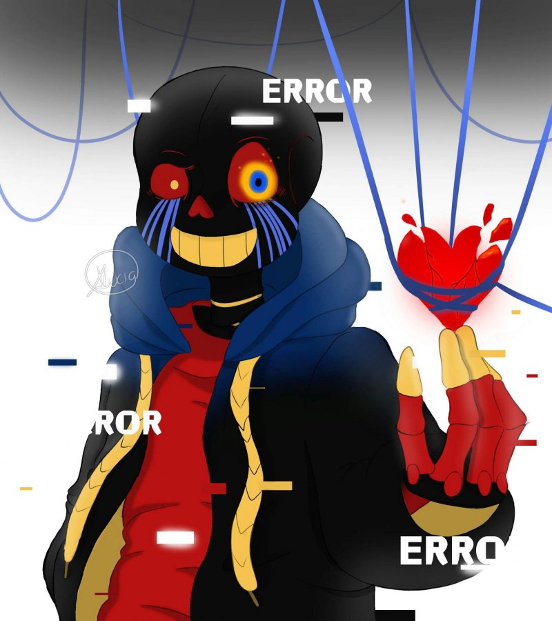 Эррор Санс с венком на голове