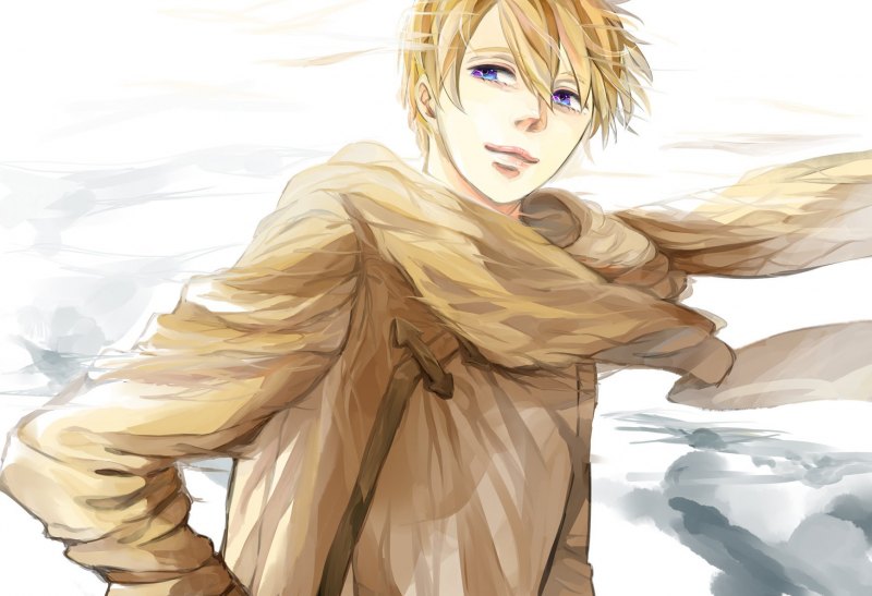 Аниме парни Светловолосые