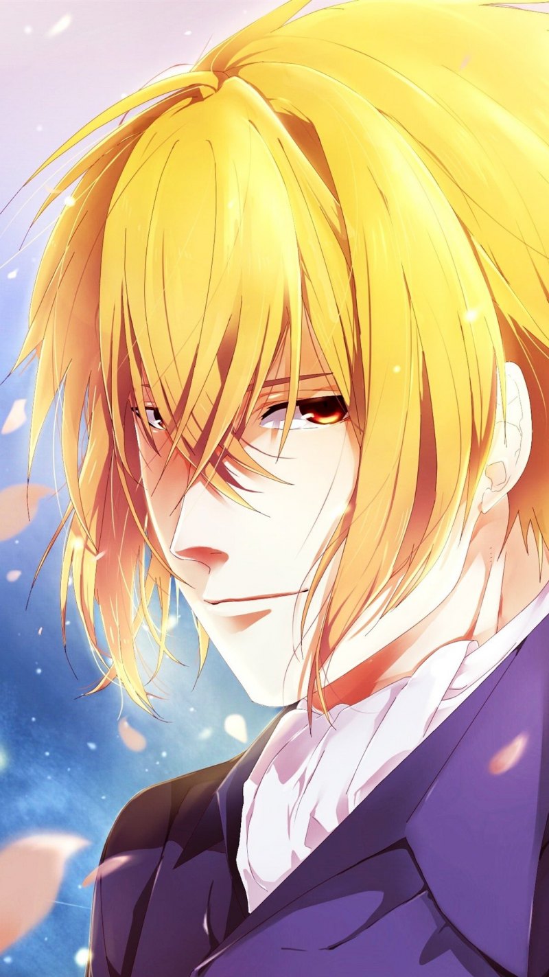 Блондин с желтыми глазами