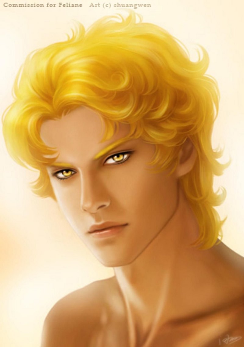 Юноша с золотыми волосами