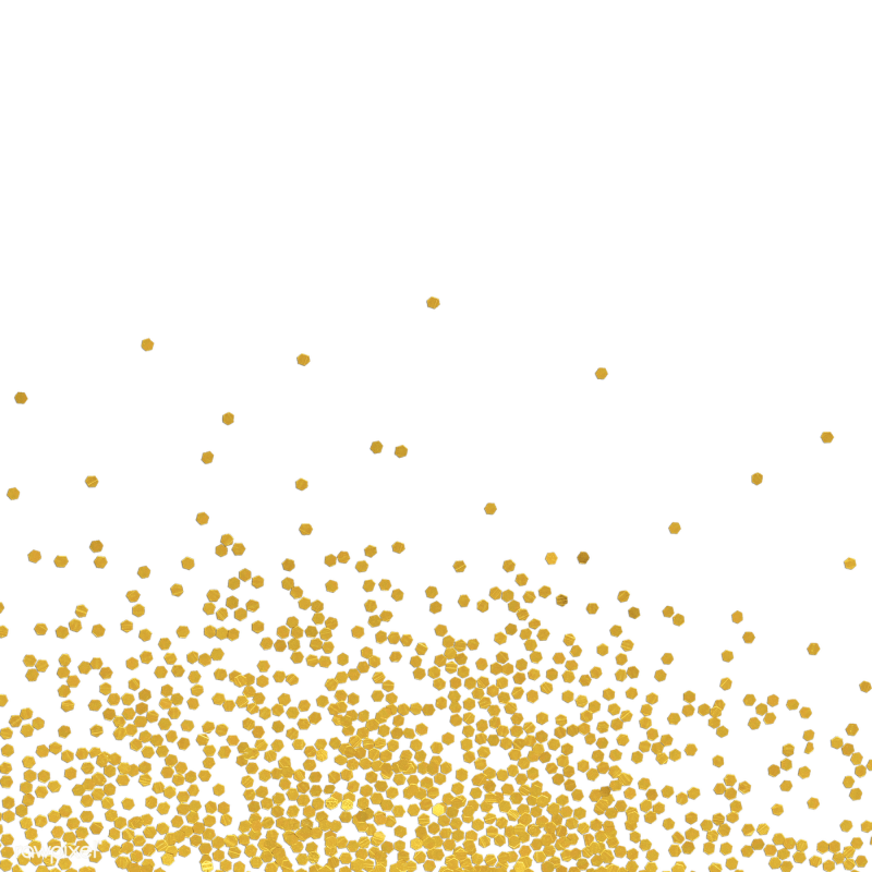 Золотые блестки без фона