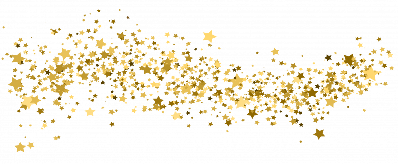 Золотая россыпь на прозрачном фоне