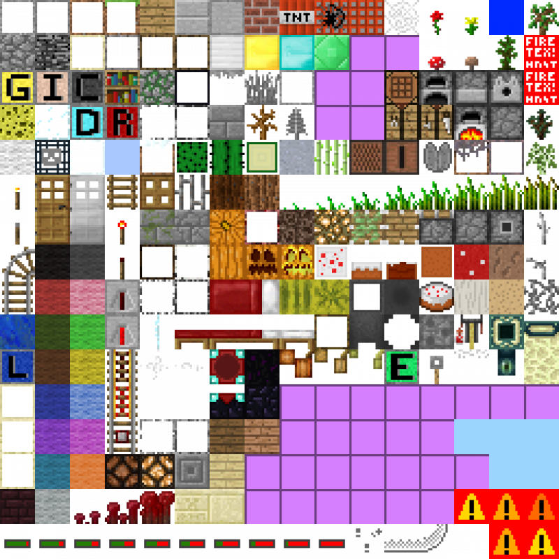 Текстуры блоков из МАЙНКРАФТА