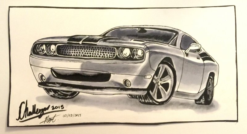 Додж Челленджер drawing