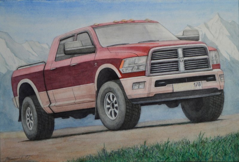 Додж рам рисунок