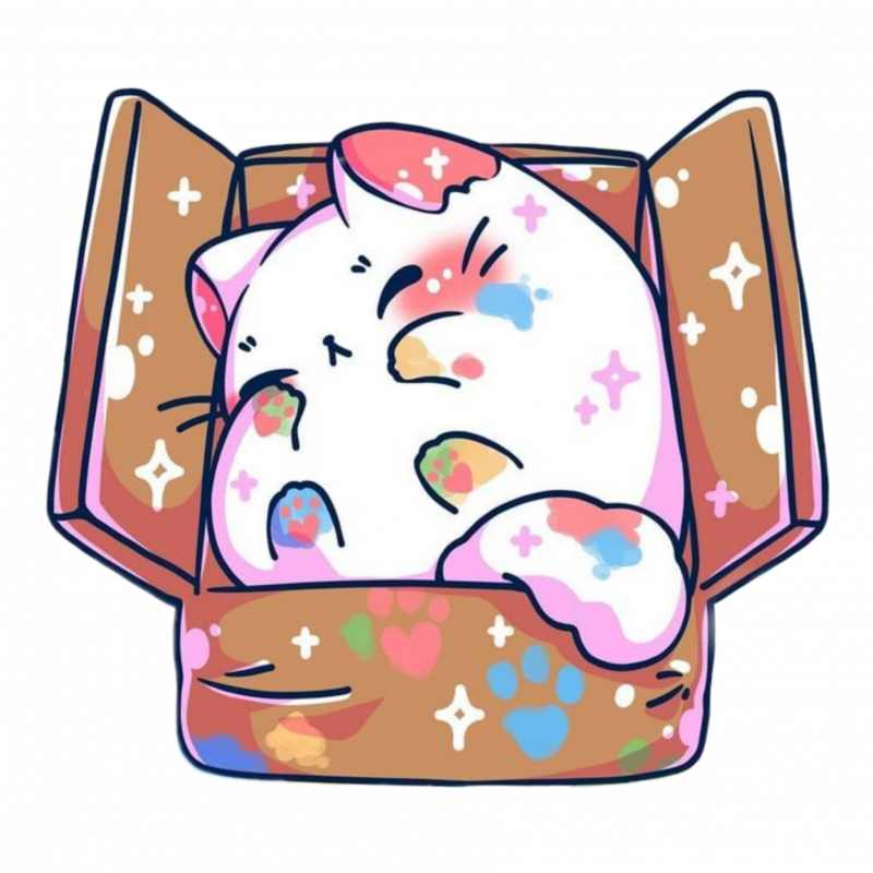 Котики арт кавай