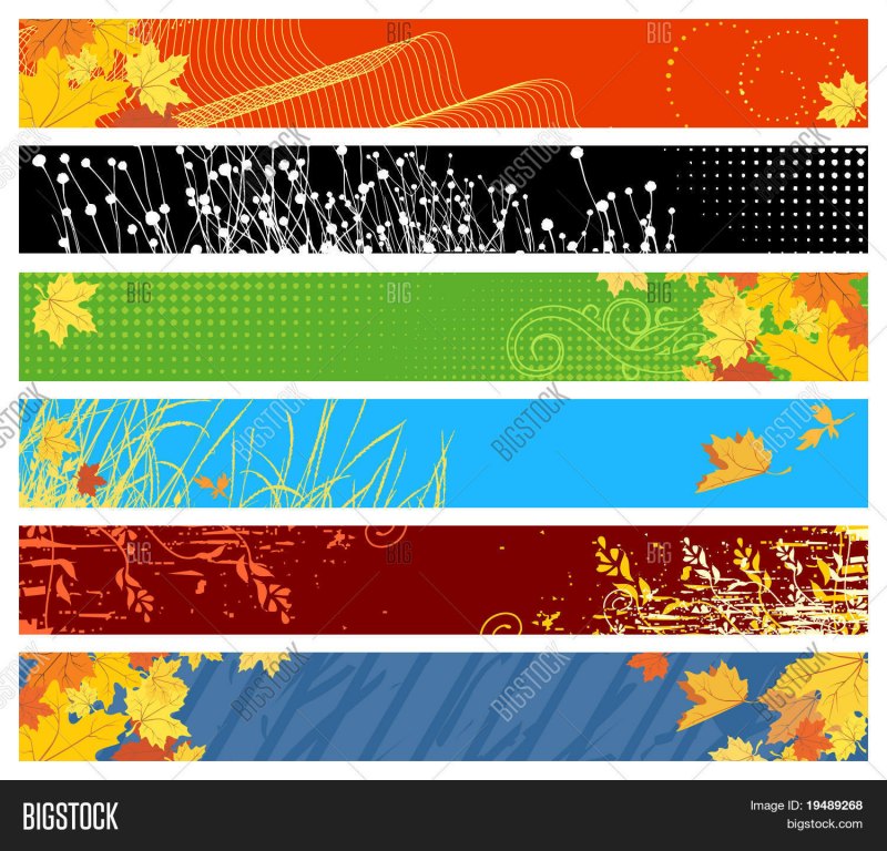 Баннер длинный вектор