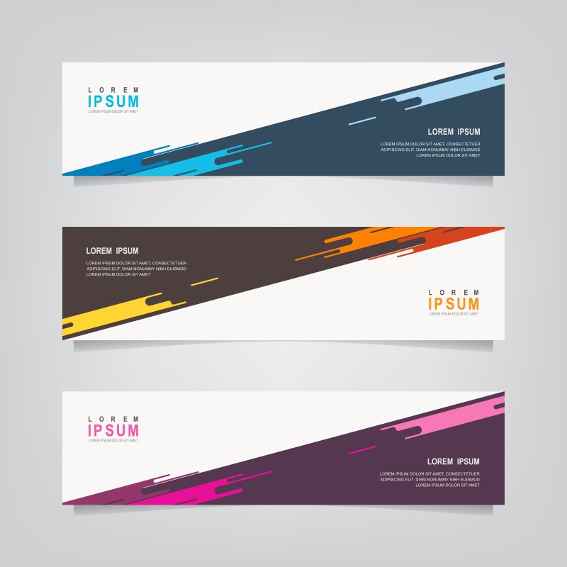 Горизонтальный длинный узкий баннер