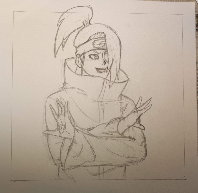 Дейдара для срисовки