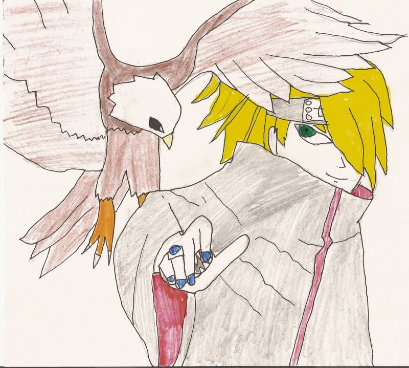 Дейдару из Наруто карандаш