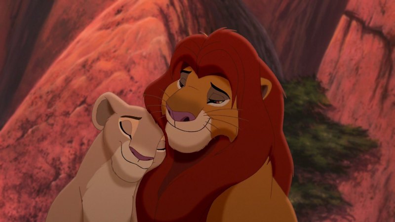 Король Лев мультфильм Симба и Нала