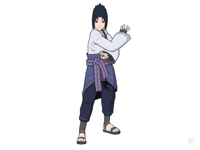 Саске в кимоно в полный рост