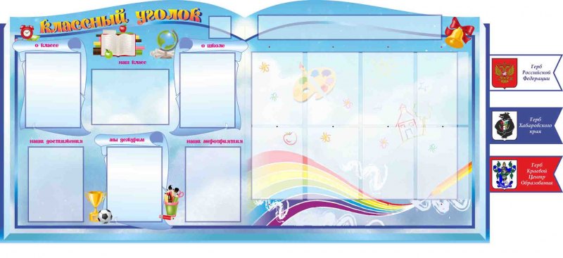 Макеты современного классного уголка в начальной школе