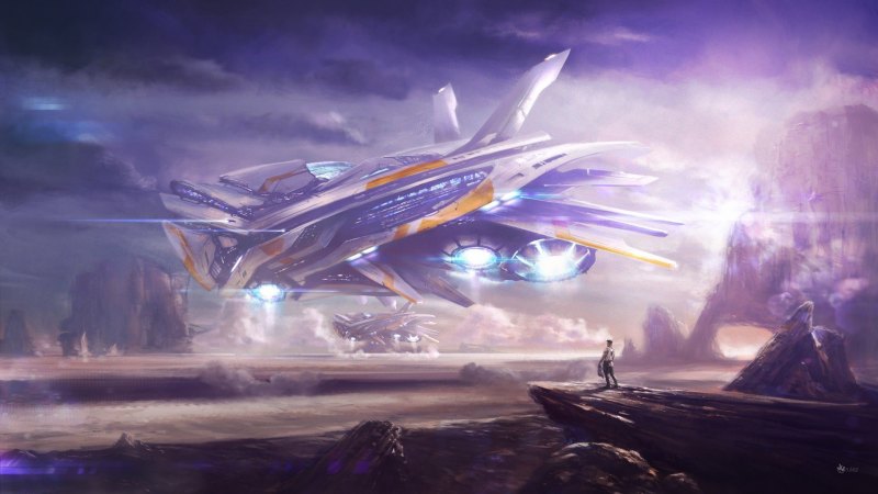 Космический корабль арт