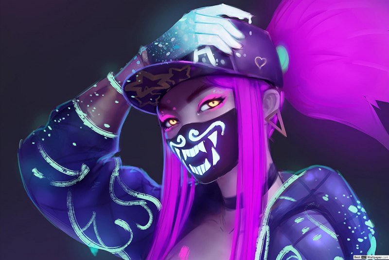 Акали k/da неон