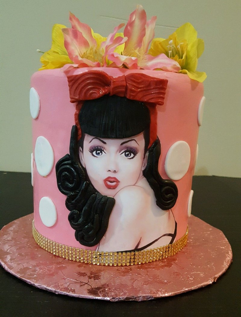 Тортик в стиле пин ап