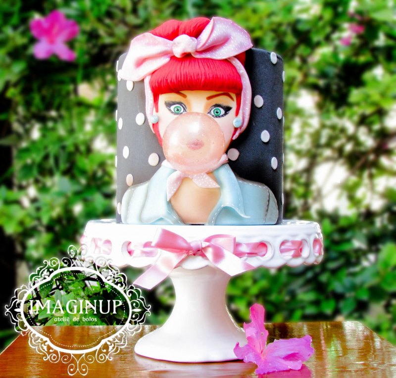 Тортик в стиле пин ап