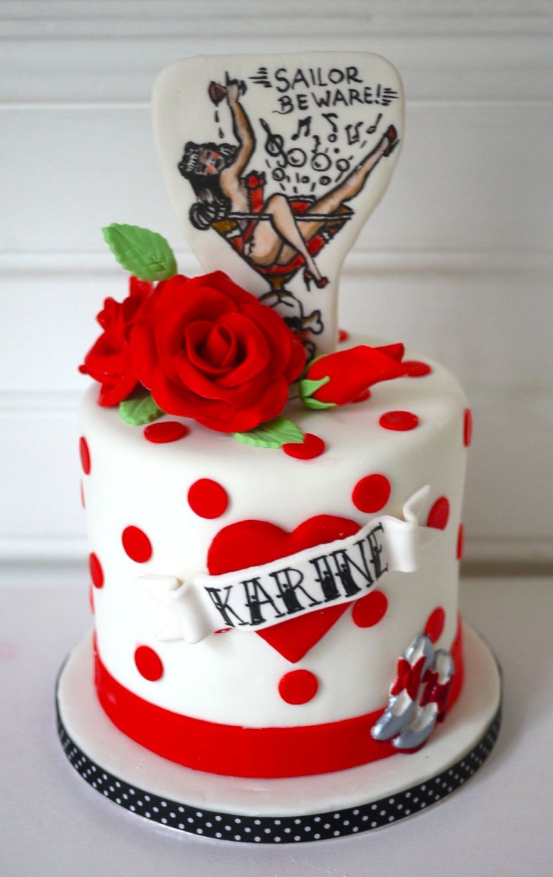 Торт в стиле поп-арт девушке