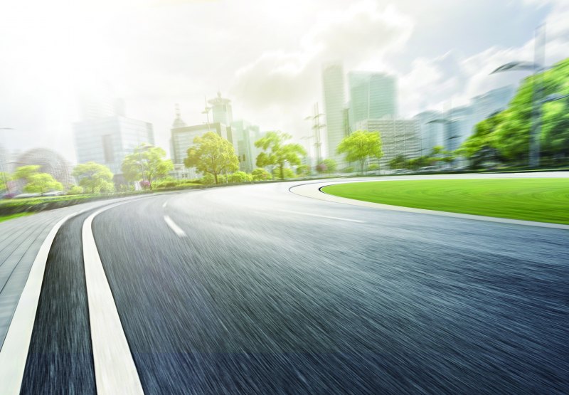 Город с дорогой