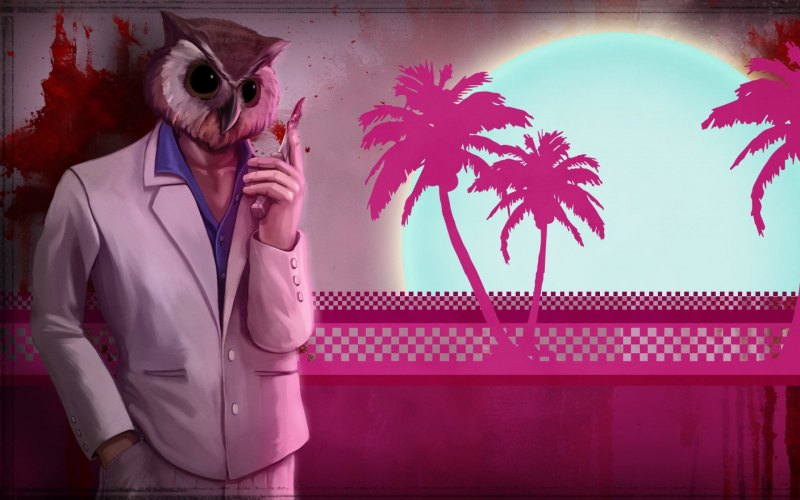 Хотлайн Майами обои 4к