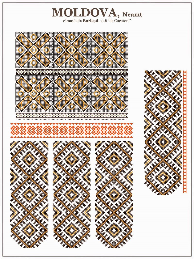 Молдавские орнаменты для вышивки
