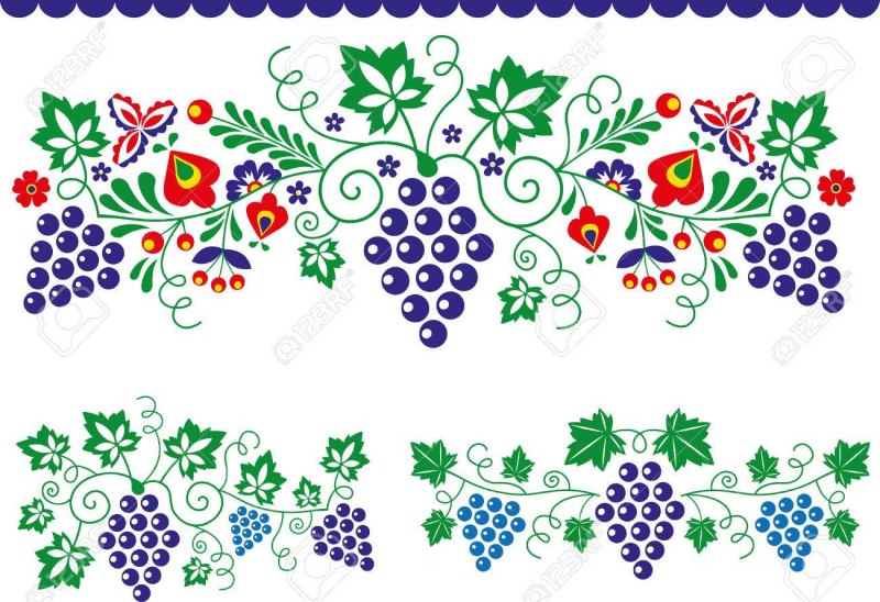 Молдавский растительный орнамент