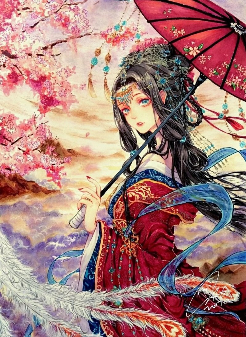 Кимоно гейши аниме